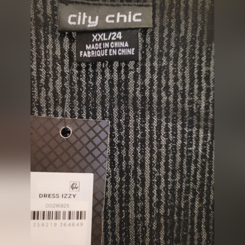 NWT City Chic Black Sequin Long Sleeve Dress Size XXL/24 - Picture 7 of 16